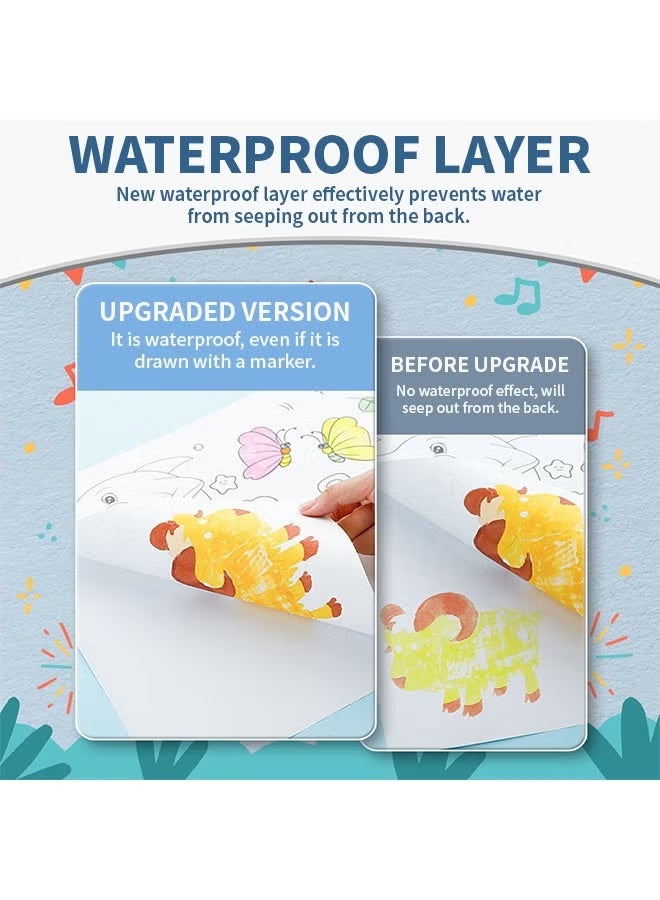 Betaoby Kids Drawing Roll with Princess Pattern Coloring Drawing Paper for DIY Painting Color Filling - Image 5